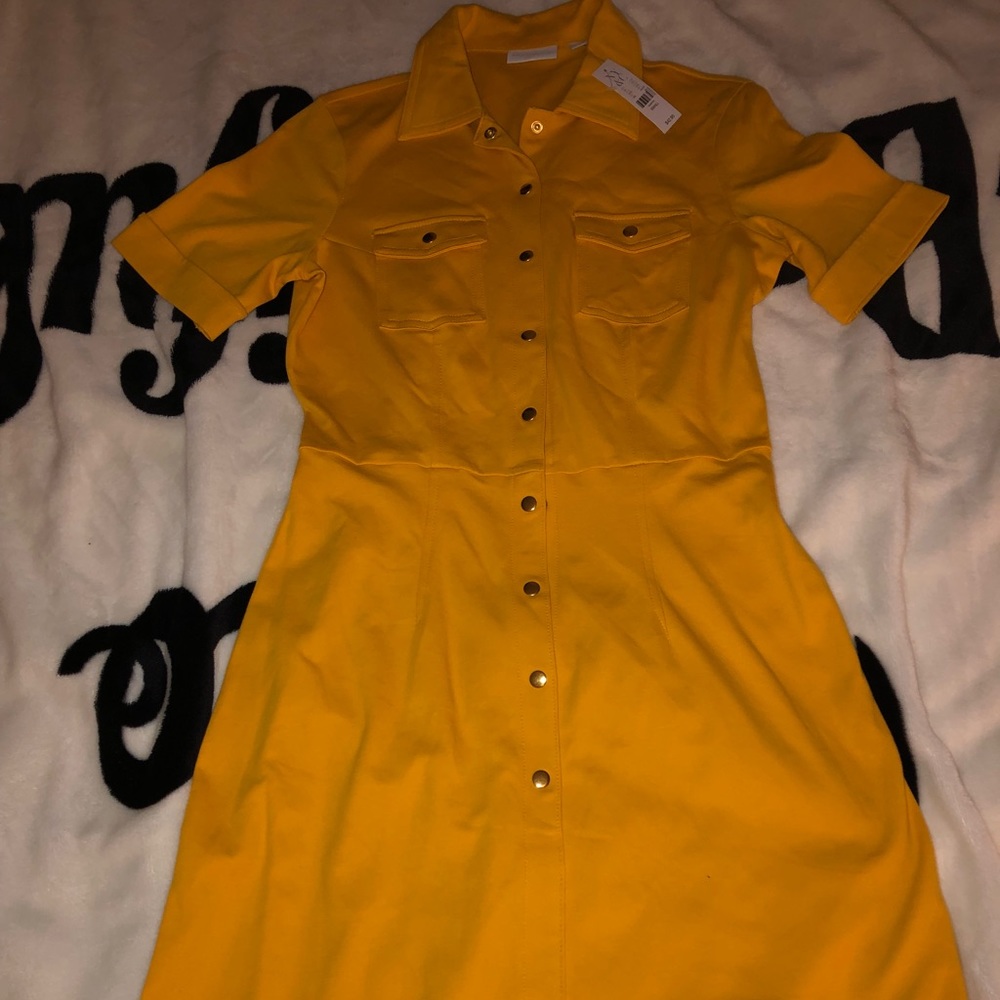 NY&Co Front buttoned up double pocket dress.